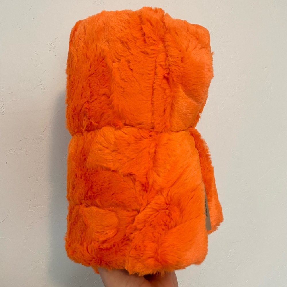 Orange Baby Minky Handmade Blanket